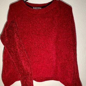 Fuzzy Cropped Sweater